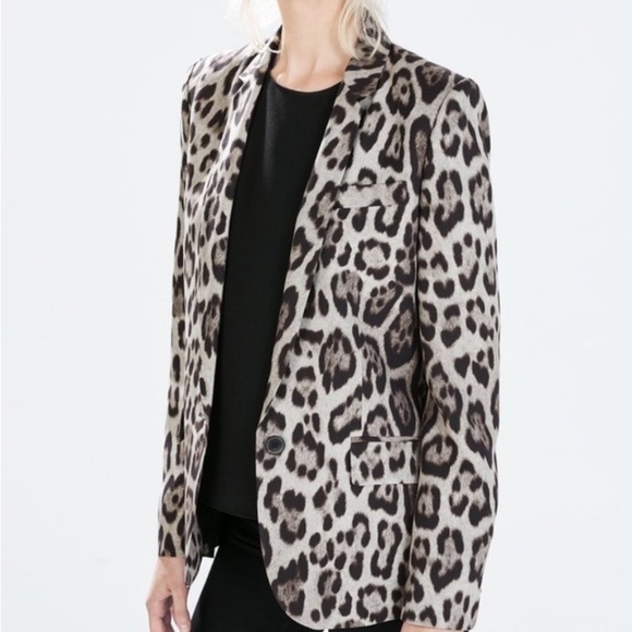 Zara set - Animal Print Blazer and Pant - Picture 10 of 12